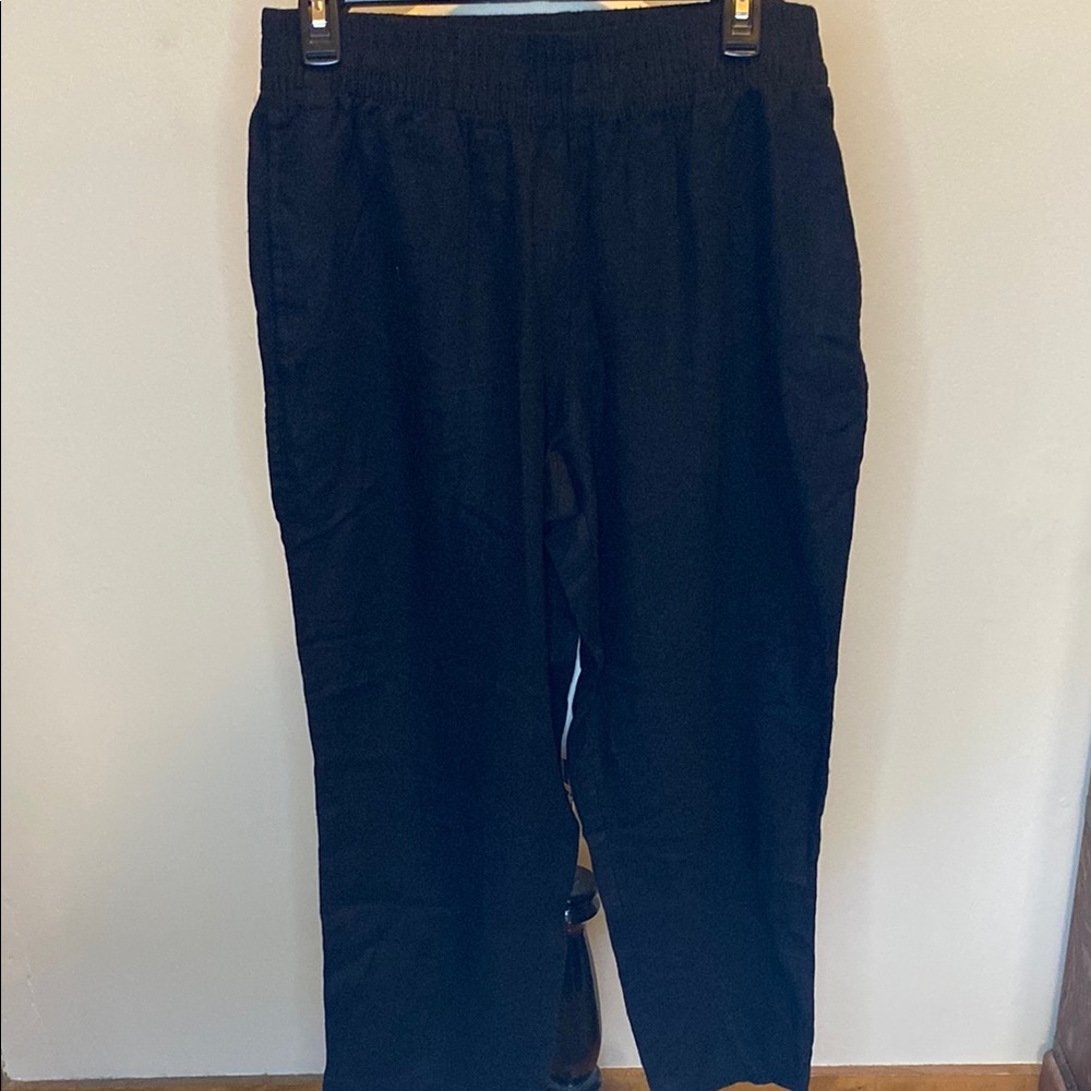 Old Navy Black Straight Leg Pants Relaxed Fit